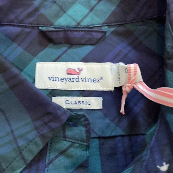 NWT Vineyard Vines Blackwatch Chilmark Classic Button Down in Jet Black - Picture 7 of 10